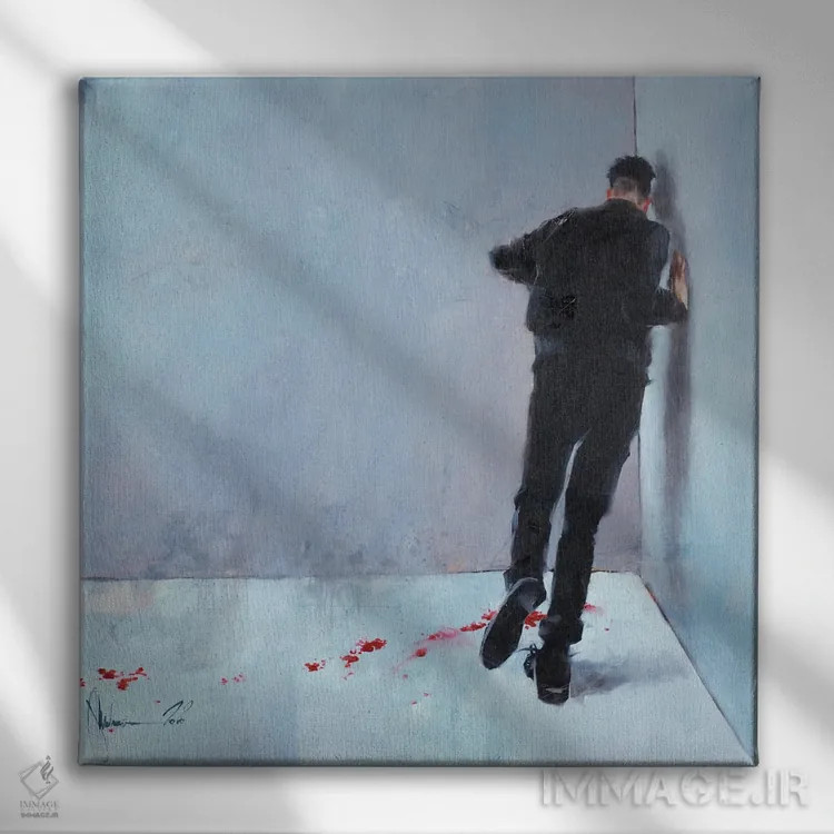 تابلو در میان اثر ایگور شولمان - نمای روبهرو روی دیوار