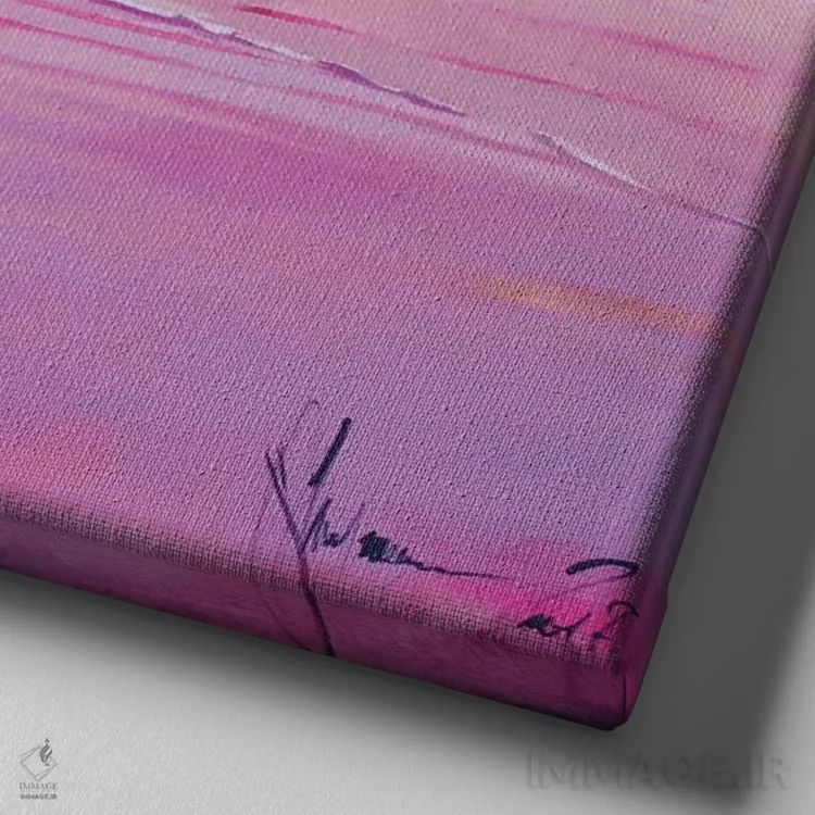 تابلو جزر و مد اثر ایگور شولمان - نمای نزدیک بافت بوم