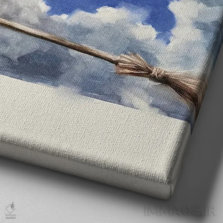 تابلو تصادف اثر ایگور شولمان - نمای نزدیک بافت بوم