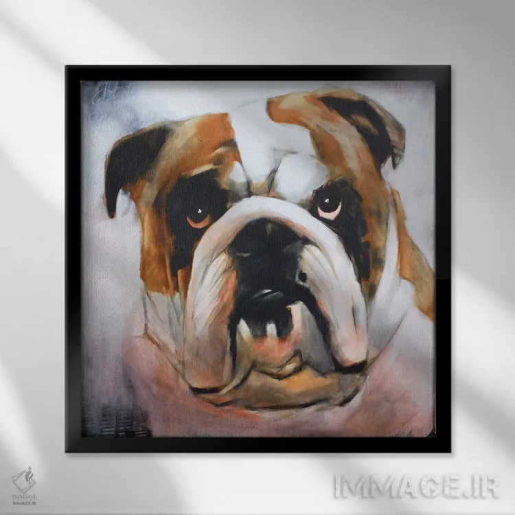 تابلو سگ چهارم اثر ایگور شولمان - نمای قابدار مشکی