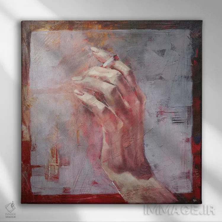 تابلو دستها (شماره دوم) اثر ایگور شولمان - نمای روبهرو روی دیوار
