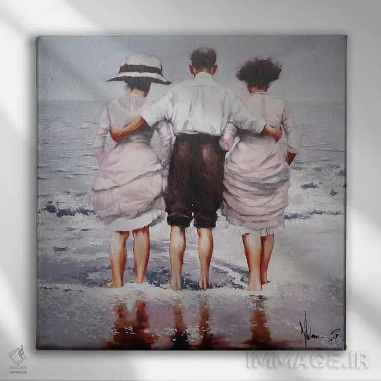 تابلو تاریخچه خانوادگی اثر ایگور شولمان - نمای روبهرو روی دیوار
