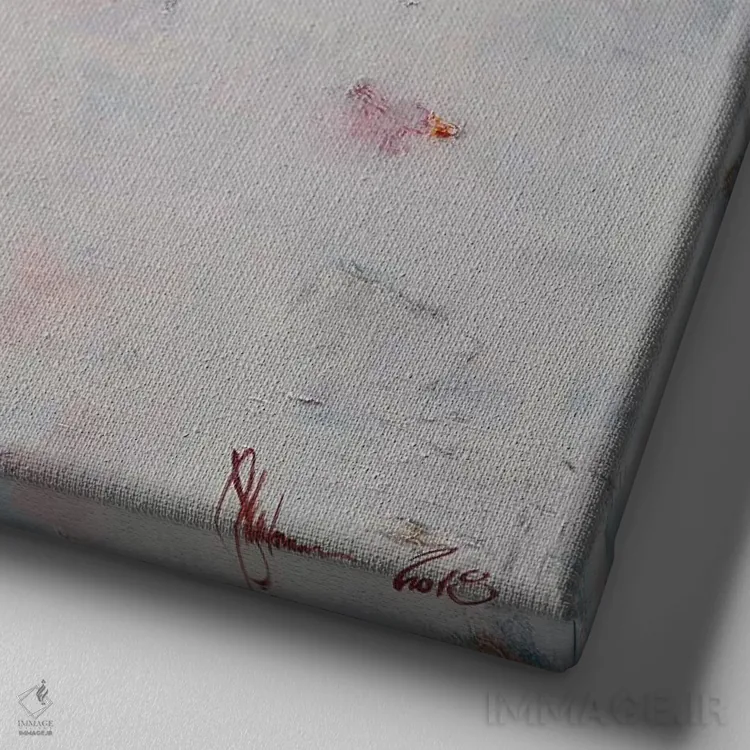 تابلو جهش به ناکجا اثر ایگور شولمان - نمای نزدیک بافت بوم