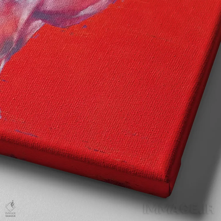 تابلو گاو من اثر ایگور شولمان - نمای نزدیک بافت بوم