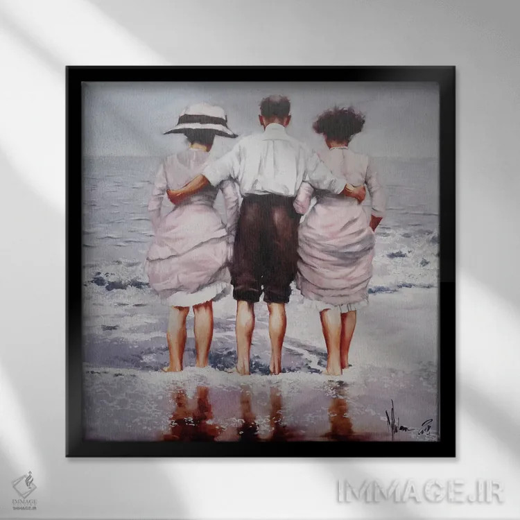 تابلو تاریخچه خانوادگی اثر ایگور شولمان - نمای قابدار مشکی