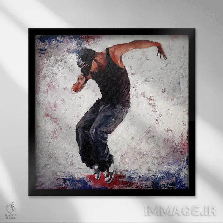 تابلو رقاص خیابانی (شماره سه) اثر ایگور شولمان - نمای قابدار مشکی