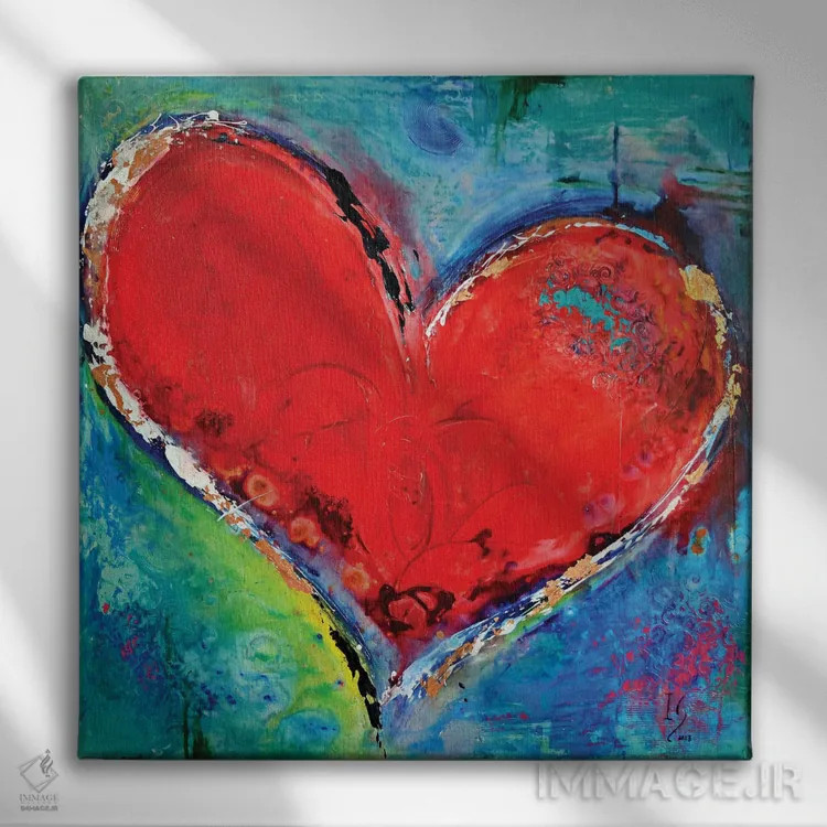 تابلو موسیقی قلب اثر ایوان گوادراما - نمای روبهرو روی دیوار