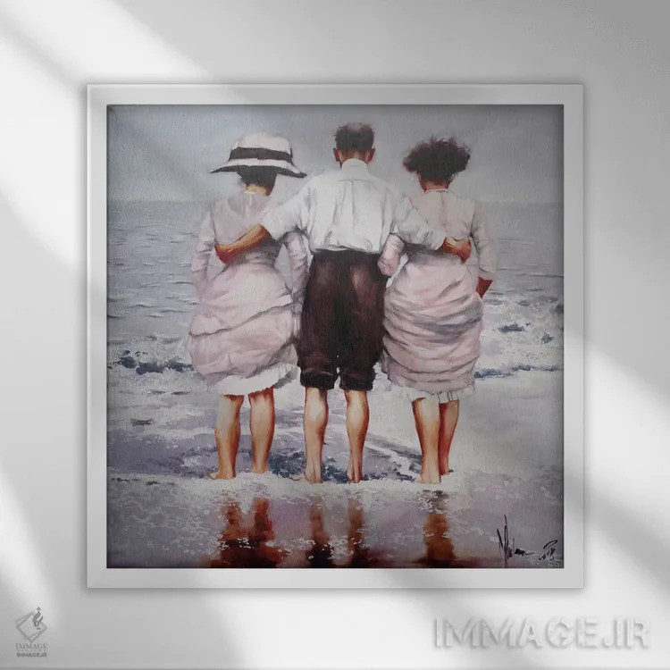 تابلو تاریخچه خانوادگی اثر ایگور شولمان - نمای قابدار سفید