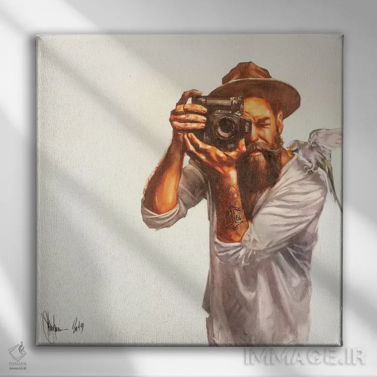 تابلو صبح هیپسترها اثر ایگور شولمان - نمای روبهرو روی دیوار