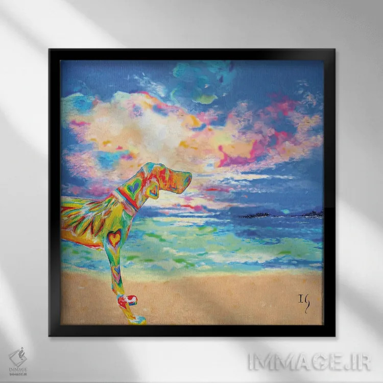 تابلو مکس اثر ایوان گوادراما - نمای قابدار مشکی