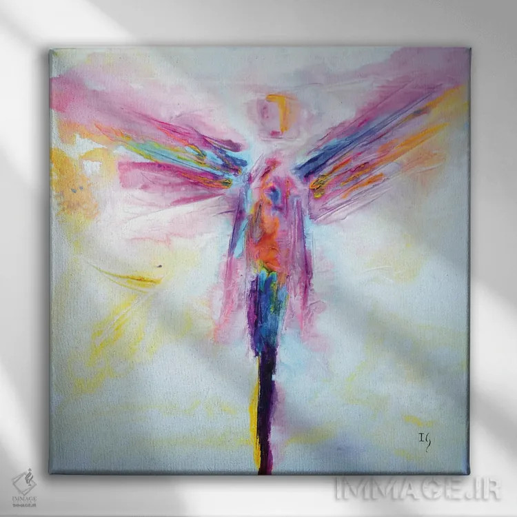 تابلو فرشته رافائل اثر ایوان گوادراما - نمای روبهرو روی دیوار