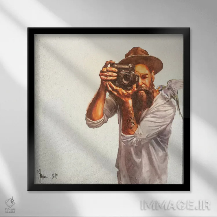 تابلو صبح هیپسترها اثر ایگور شولمان - نمای قابدار مشکی