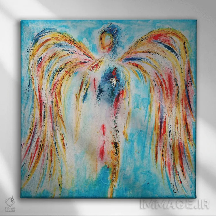 تابلو ایستاده بر بازوان ابدی اثر ایوان گوادراما - نمای روبهرو روی دیوار