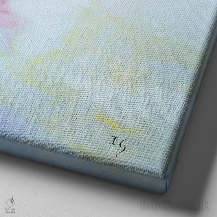 تابلو فرشته رافائل اثر ایوان گوادراما - نمای نزدیک بافت بوم