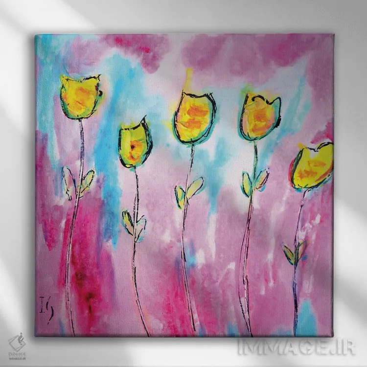 تابلو روزی در باغ اثر ایوان گوادراما - نمای روبهرو روی دیوار