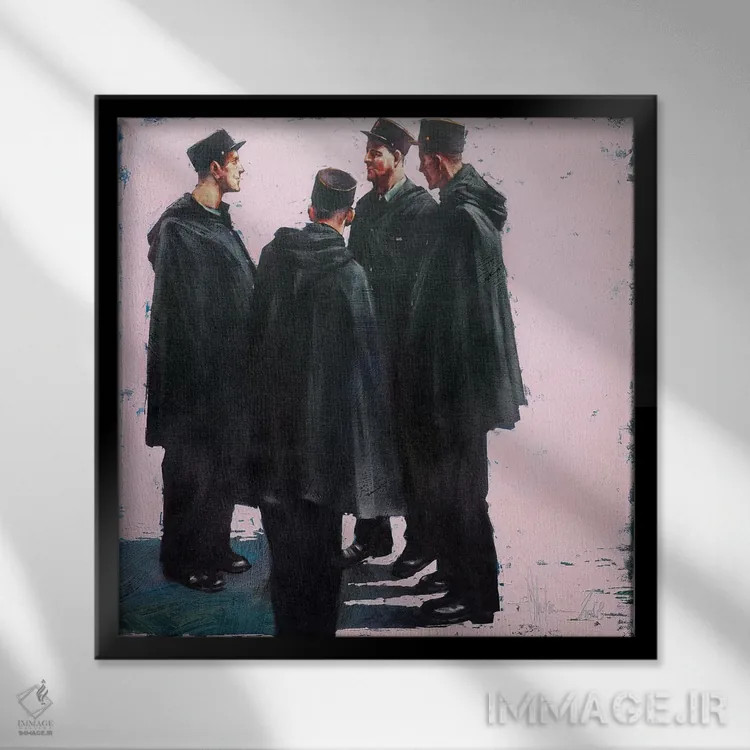 تابلو روزهای هفته اثر ایگور شولمان - نمای قابدار مشکی