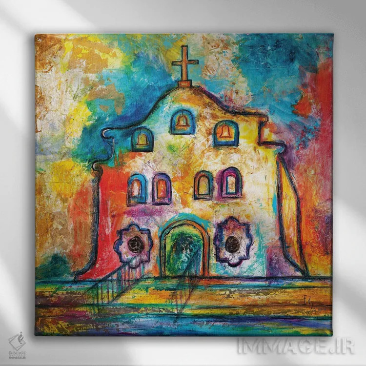 تابلو پناهگاه اثر ایوان گوادراما - نمای روبهرو روی دیوار