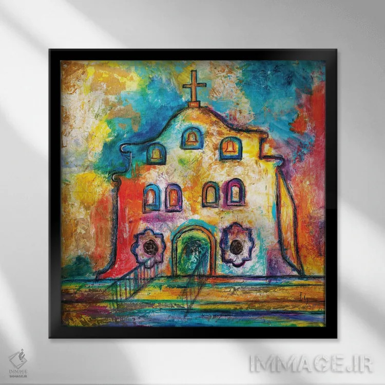 تابلو پناهگاه اثر ایوان گوادراما - نمای قابدار مشکی