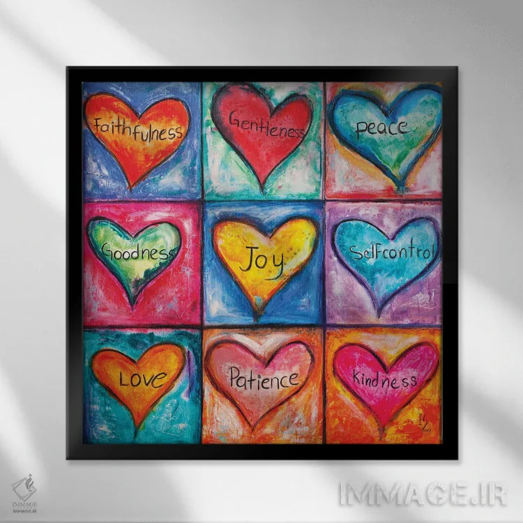 تابلو میوه روح اثر ایوان گوادراما - نمای قابدار مشکی