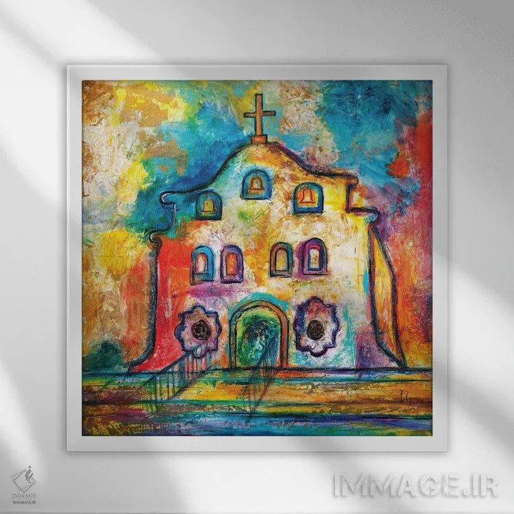 تابلو پناهگاه اثر ایوان گوادراما - نمای قابدار سفید