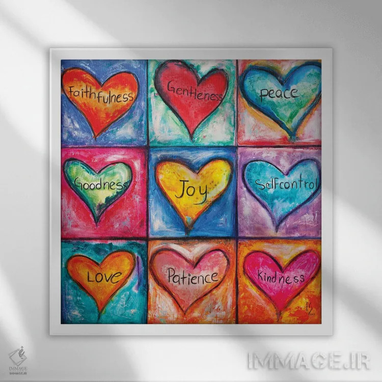 تابلو میوه روح اثر ایوان گوادراما - نمای قابدار سفید