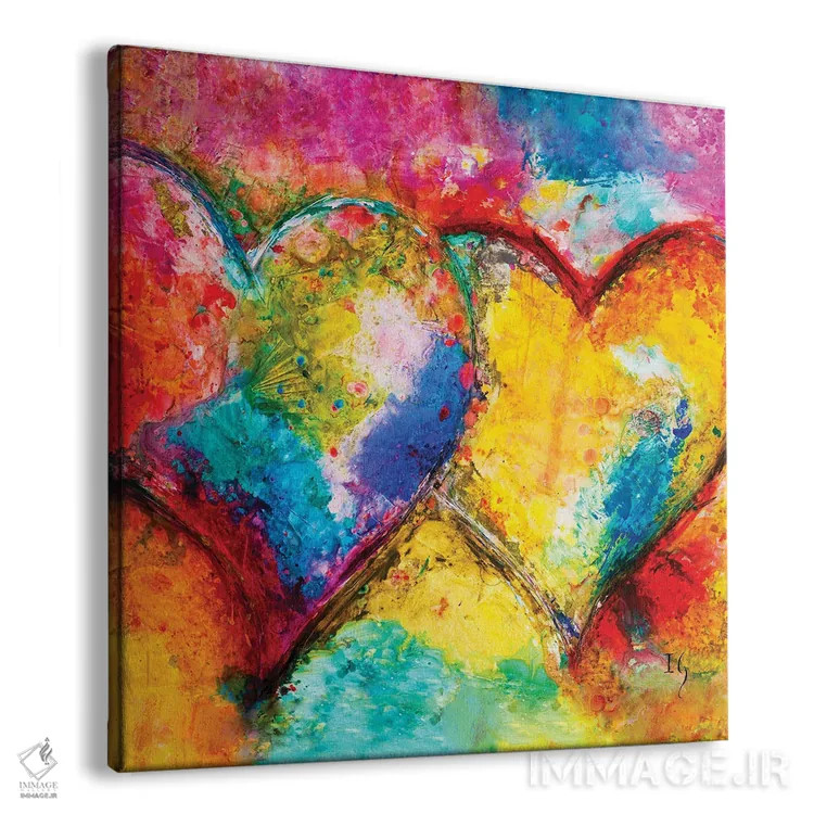تابلو دو قلب اثر ایوان گوادراما - نمای پرسپکتیو محصول