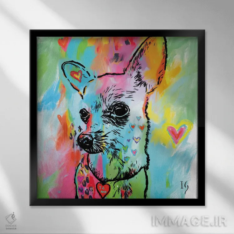 تابلو ایلی (احتمالاً نام یا مکان) اثر ایوان گوادراما - نمای قابدار مشکی