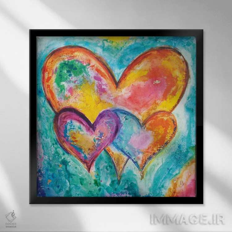 تابلو جایی در قلب خدا اثر ایوان گوادراما - نمای قابدار مشکی