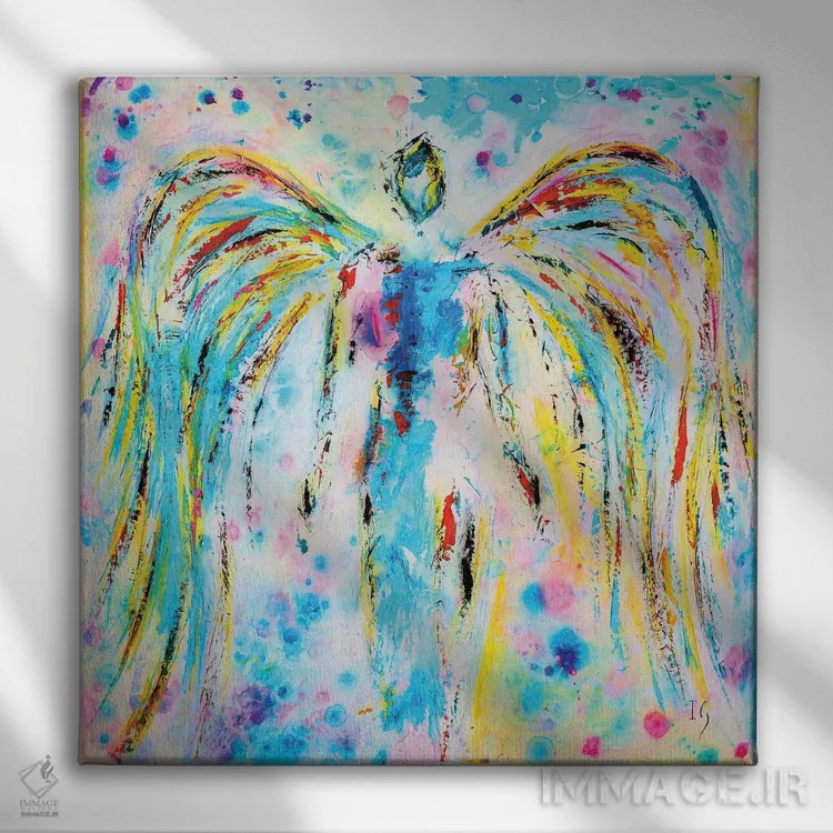 تابلو فرشته آسمانی اثر ایوان گوادراما - نمای روبهرو روی دیوار