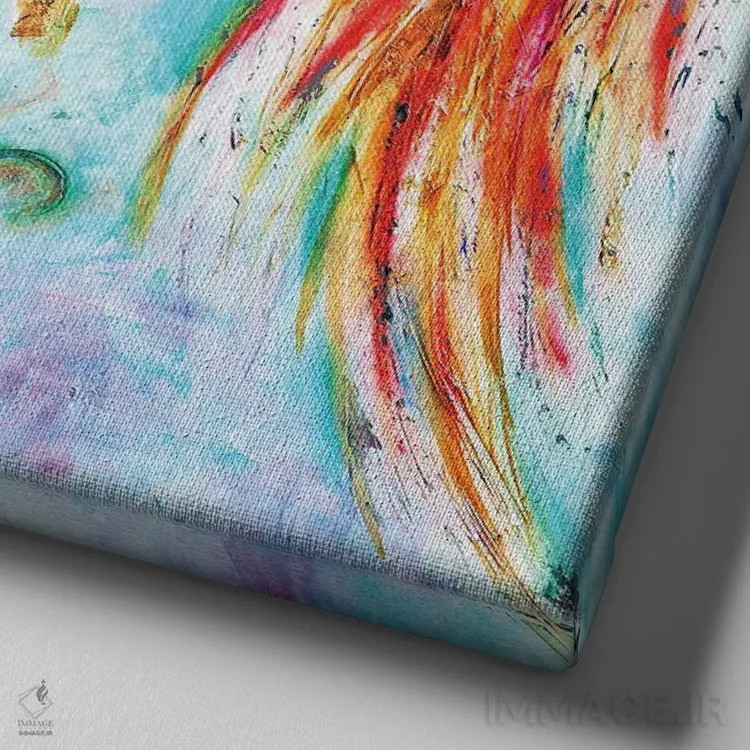 تابلو کمال اثر ایوان گوادراما - نمای نزدیک بافت بوم