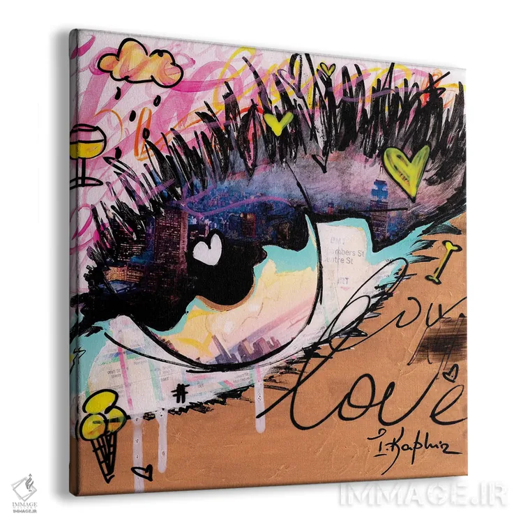 تابلو عشق نیویورک اثر اینس کاپلون - نمای پرسپکتیو محصول