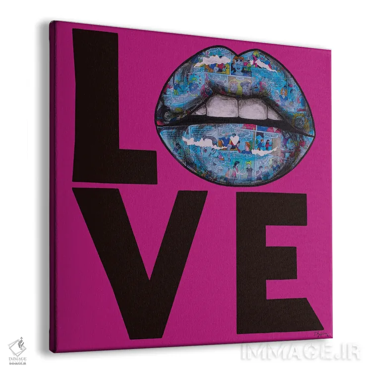 تابلو عشق اثر اینس کاپلون - نمای پرسپکتیو محصول