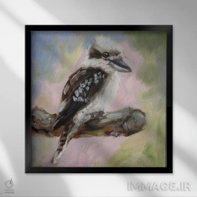 تابلو سرخوش اثر ایرینا خورت - نمای قابدار مشکی