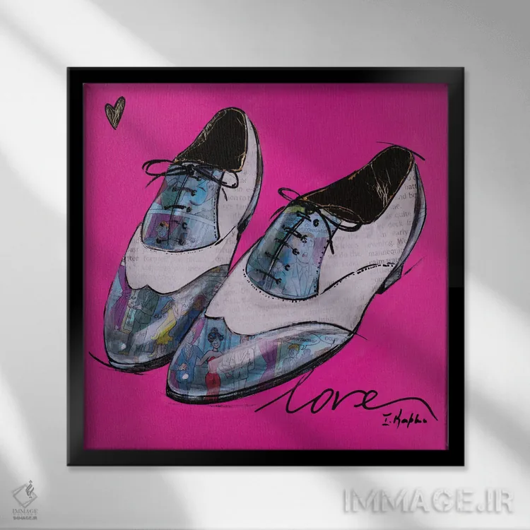 تابلو برای او (مرد) اثر اینس کاپلون - نمای قابدار مشکی