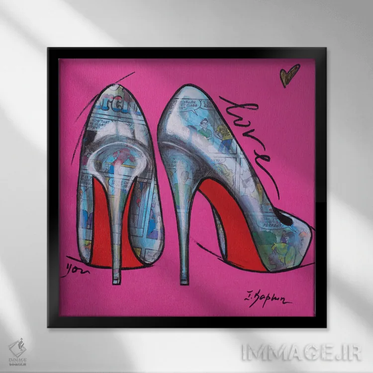 تابلو رویای دختران اثر اینس کاپلون - نمای قابدار مشکی