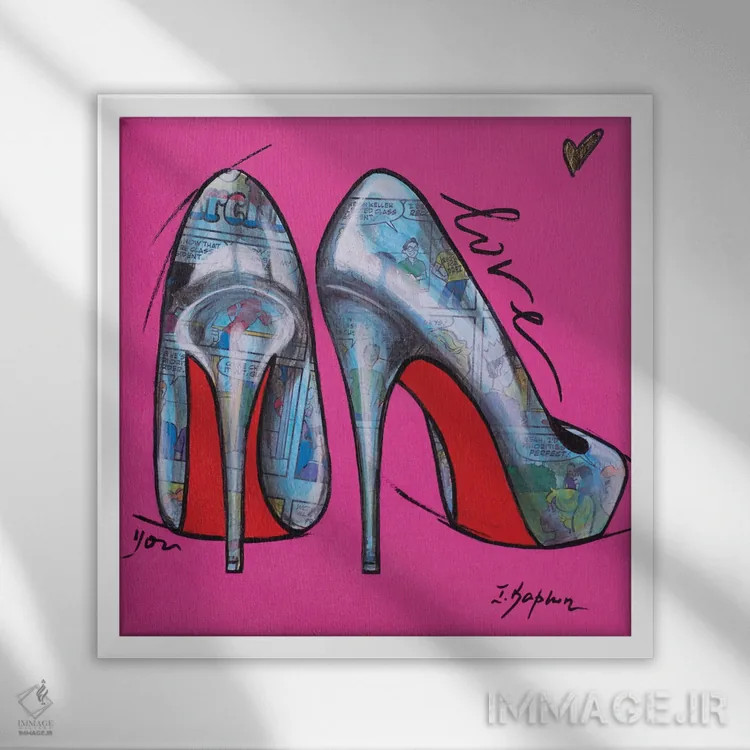 تابلو رویای دختران اثر اینس کاپلون - نمای قابدار سفید