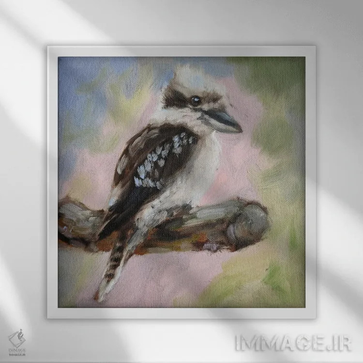 تابلو سرخوش اثر ایرینا خورت - نمای قابدار سفید