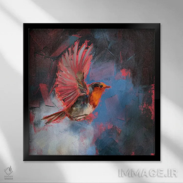 تابلو بالهای زندگی اثر ایرینا خورت - نمای قابدار مشکی