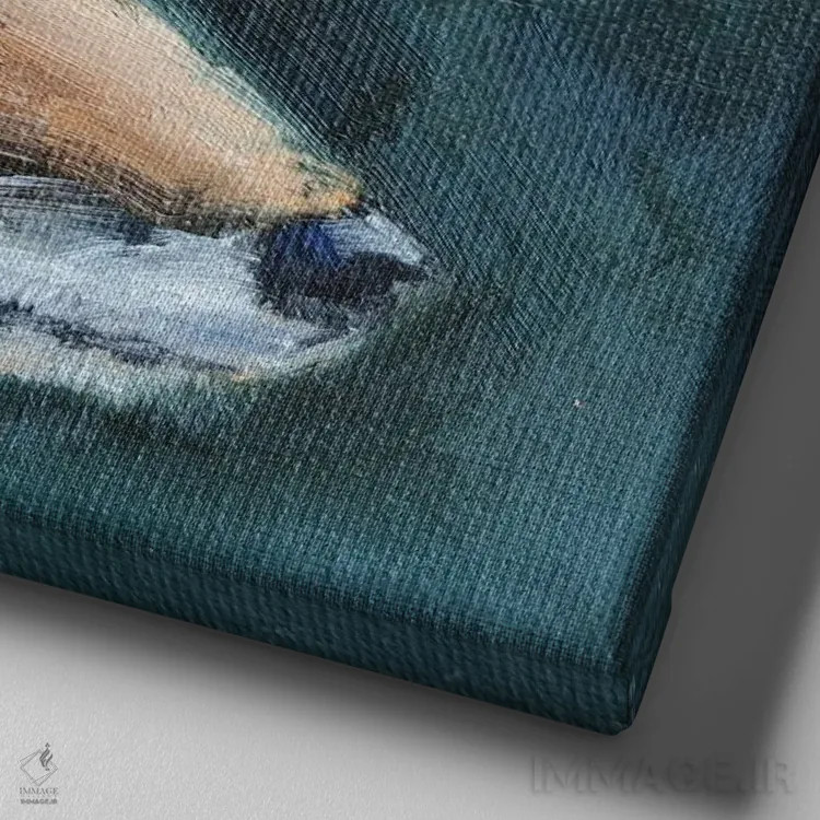 تابلو رکگویی اثر ایرینا خورت - نمای نزدیک بافت بوم