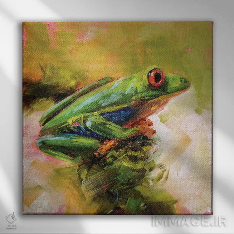 تابلو شاداب اثر ایرینا خورت - نمای روبهرو روی دیوار