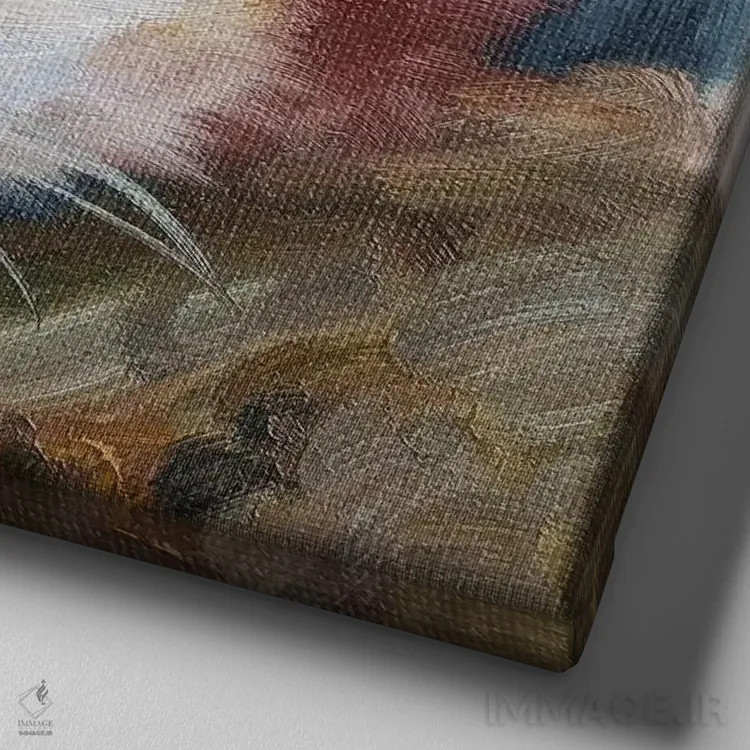 تابلو خونسردی اثر ایرینا خورت - نمای نزدیک بافت بوم