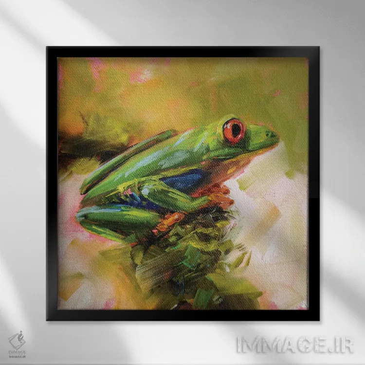 تابلو شاداب اثر ایرینا خورت - نمای قابدار مشکی