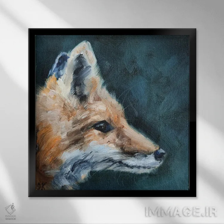 تابلو رکگویی اثر ایرینا خورت - نمای قابدار مشکی