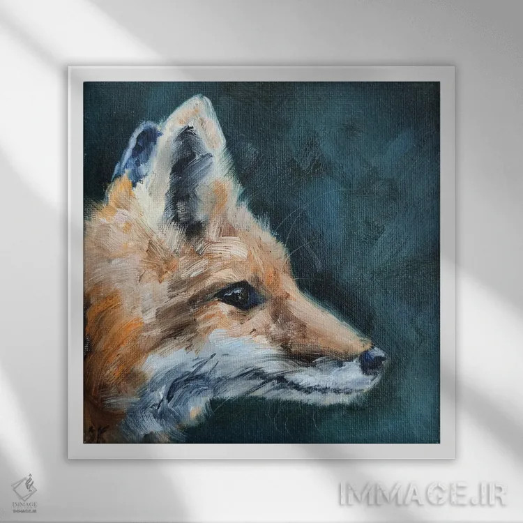 تابلو رکگویی اثر ایرینا خورت - نمای قابدار سفید