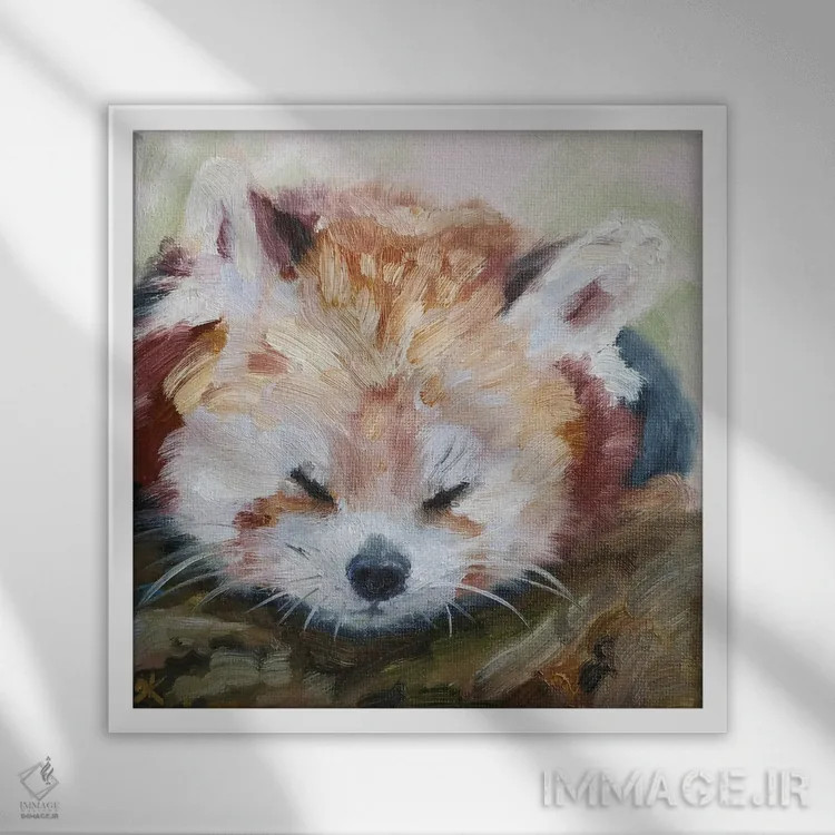 تابلو خونسردی اثر ایرینا خورت - نمای قابدار سفید