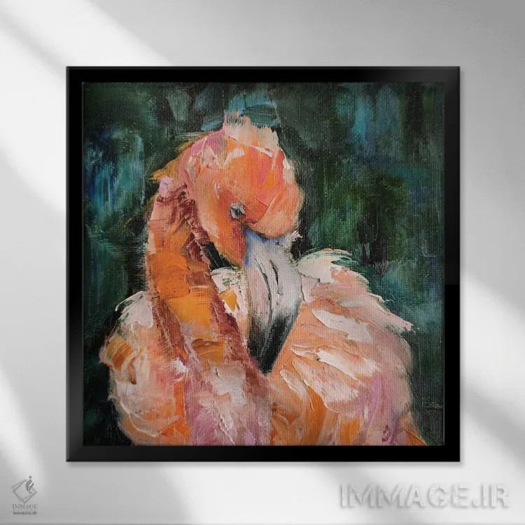 تابلو گرما گرفتن اثر ایرینا خورت - نمای قابدار مشکی