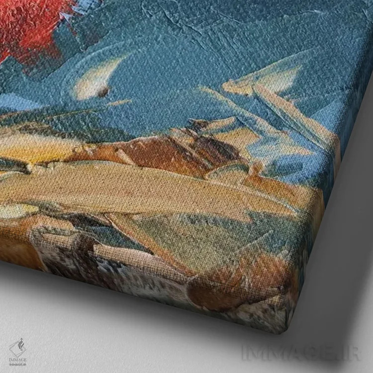 تابلو سخاوتمند اثر ایرینا خورت - نمای نزدیک بافت بوم