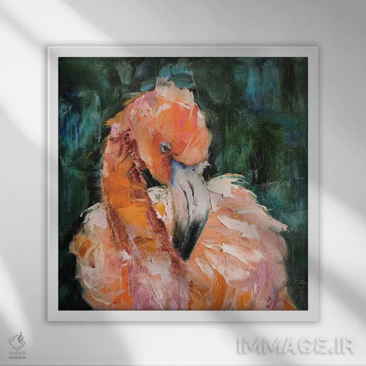 تابلو گرما گرفتن اثر ایرینا خورت - نمای قابدار سفید