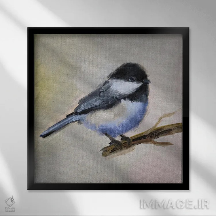 تابلو نگاه دوستانه اثر ایرینا خورت - نمای قابدار مشکی