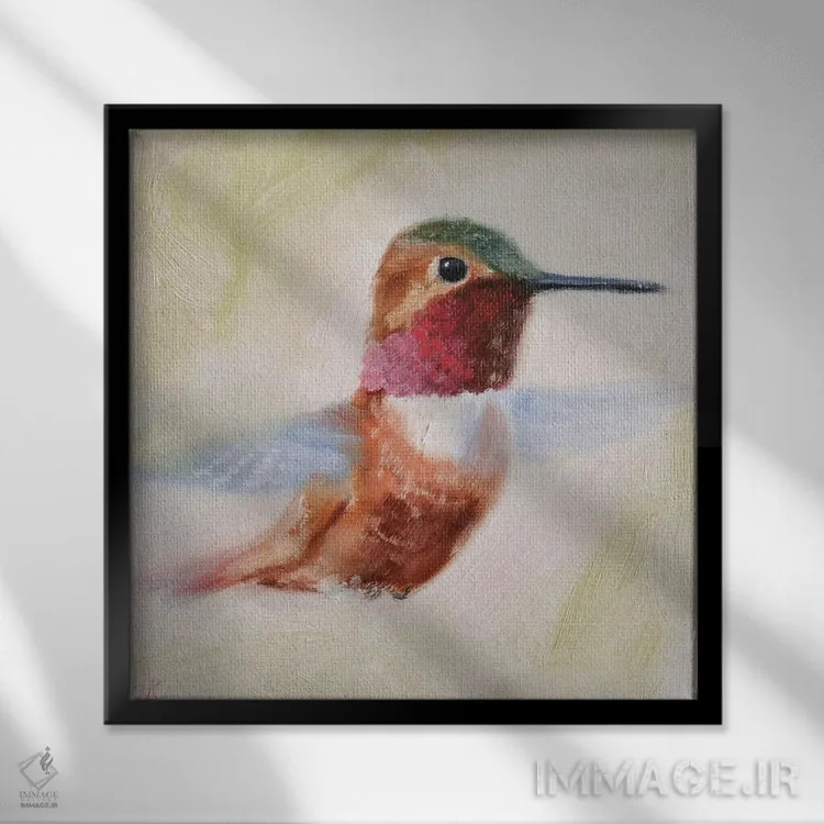 تابلو پرواز اثر ایرینا خورت - نمای قابدار مشکی